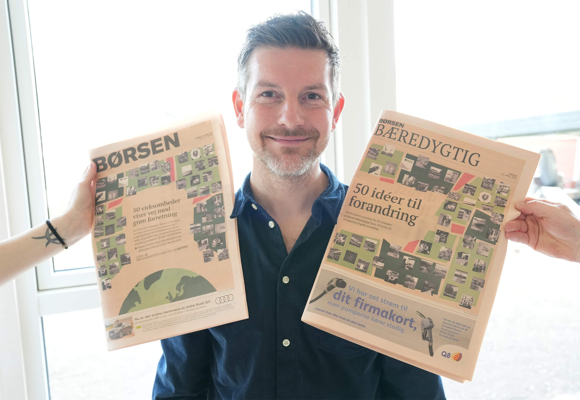 Genbrugschef Stig Nielsen med Børsen og bæredygtighedstillæg