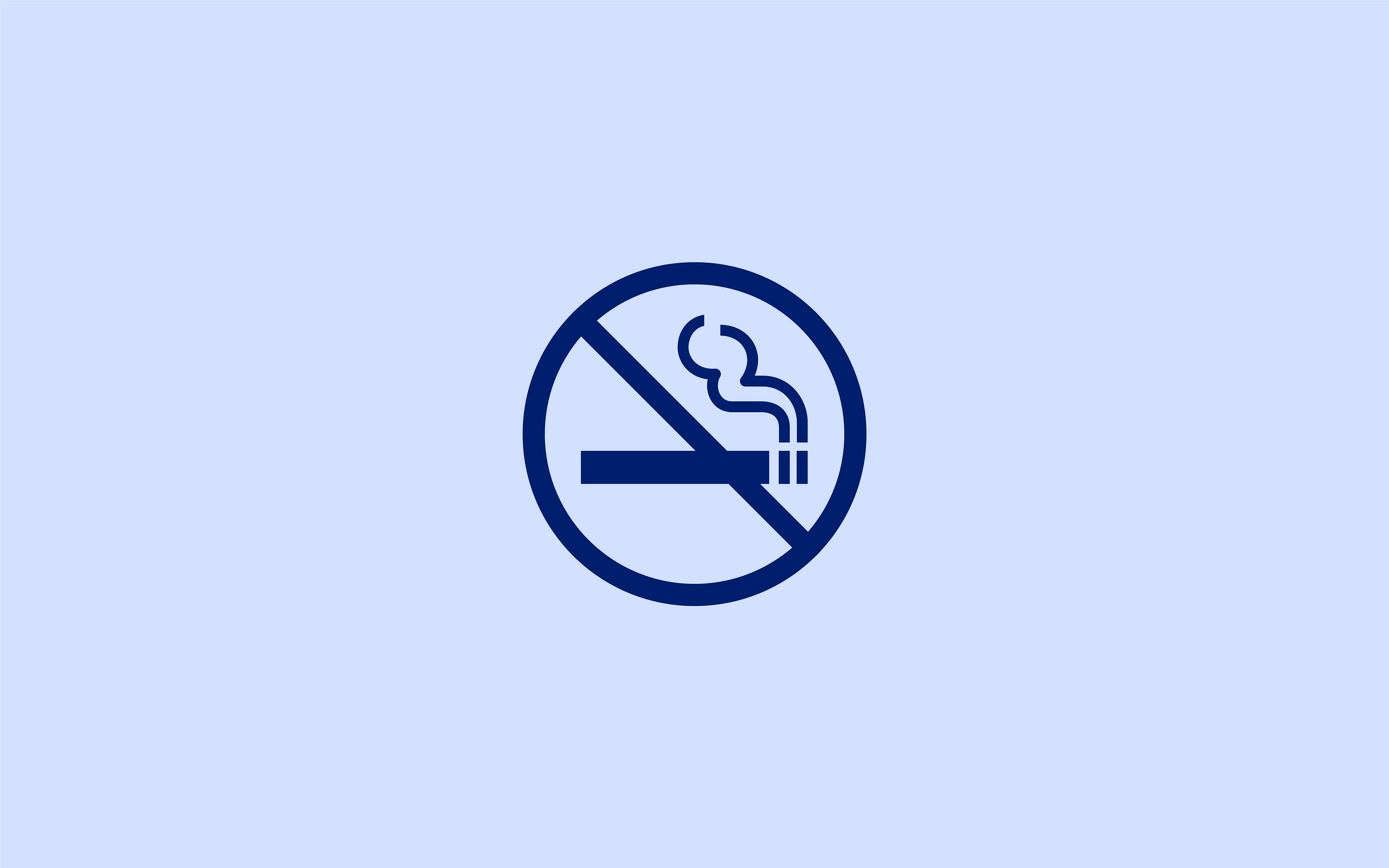 Rygning forbudt ikon, cigaret med streg over