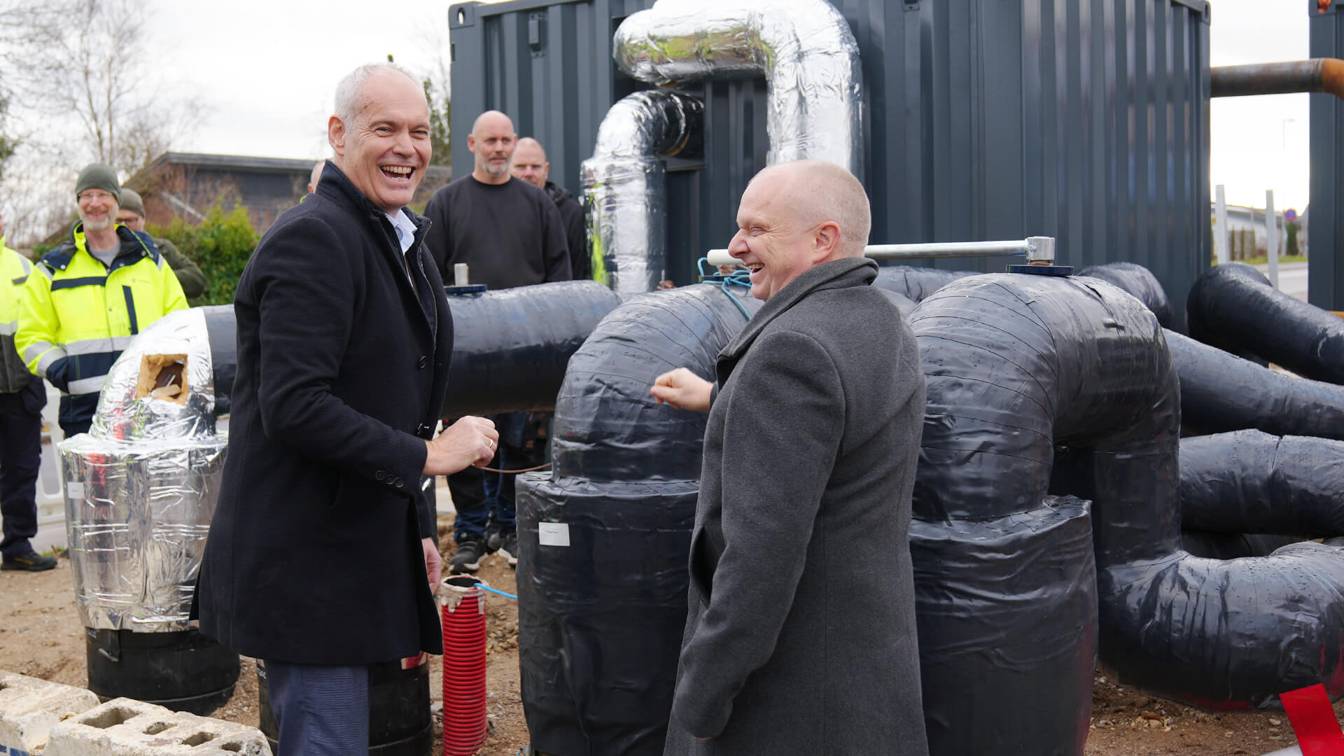 Vestforbrændings Direktør Steen Neuchs Vedel Og Formand For Egedal Fjernvarme Bo Vesth