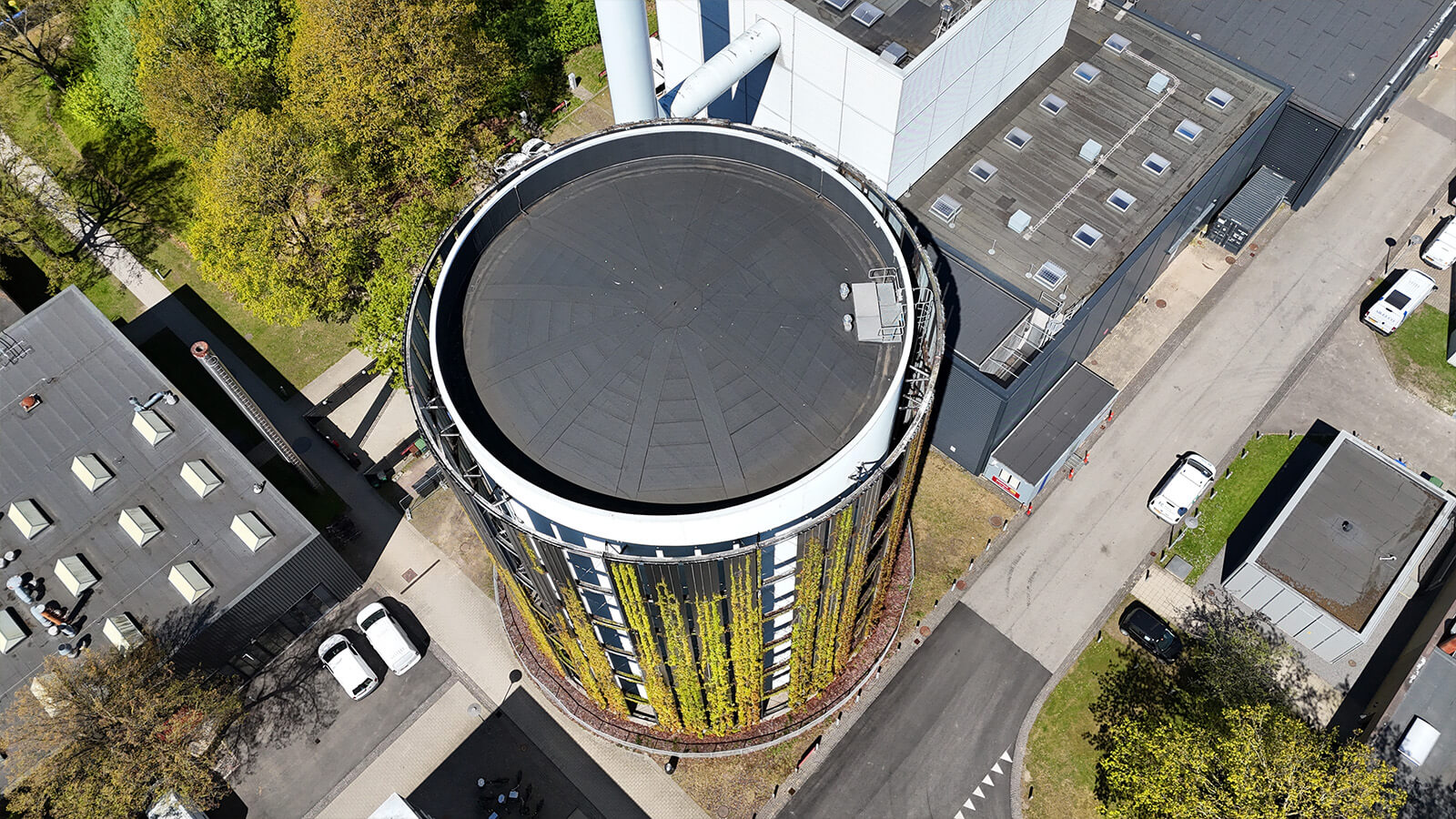 DTU Varmeakkumuleringstank Fra Fugleperspektiv
